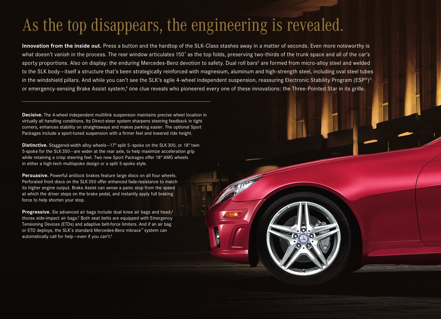 2011 Mercedes-Benz SLK Brochure Page 3